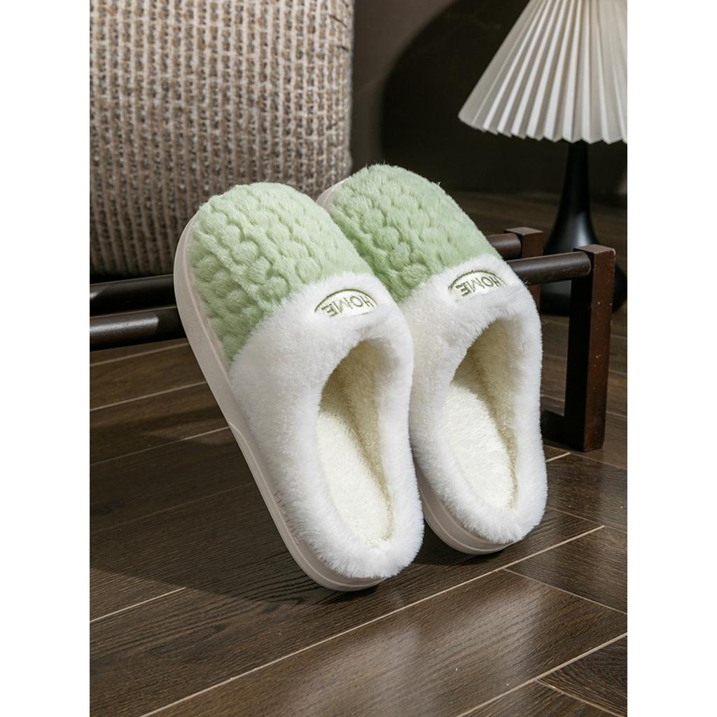 Cotton Slippers for Women in Winter, Anti Slip and Warm for Indoor Use, and Home Fur Slippers for Women