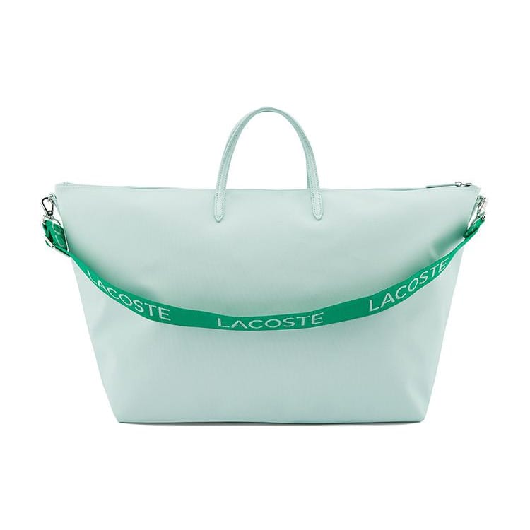 LACOSTE PVC Tote Bag, Shopping Bag, Shoulder Bag, Handbag Small Women's Light Blue NF3837SJ-126100
