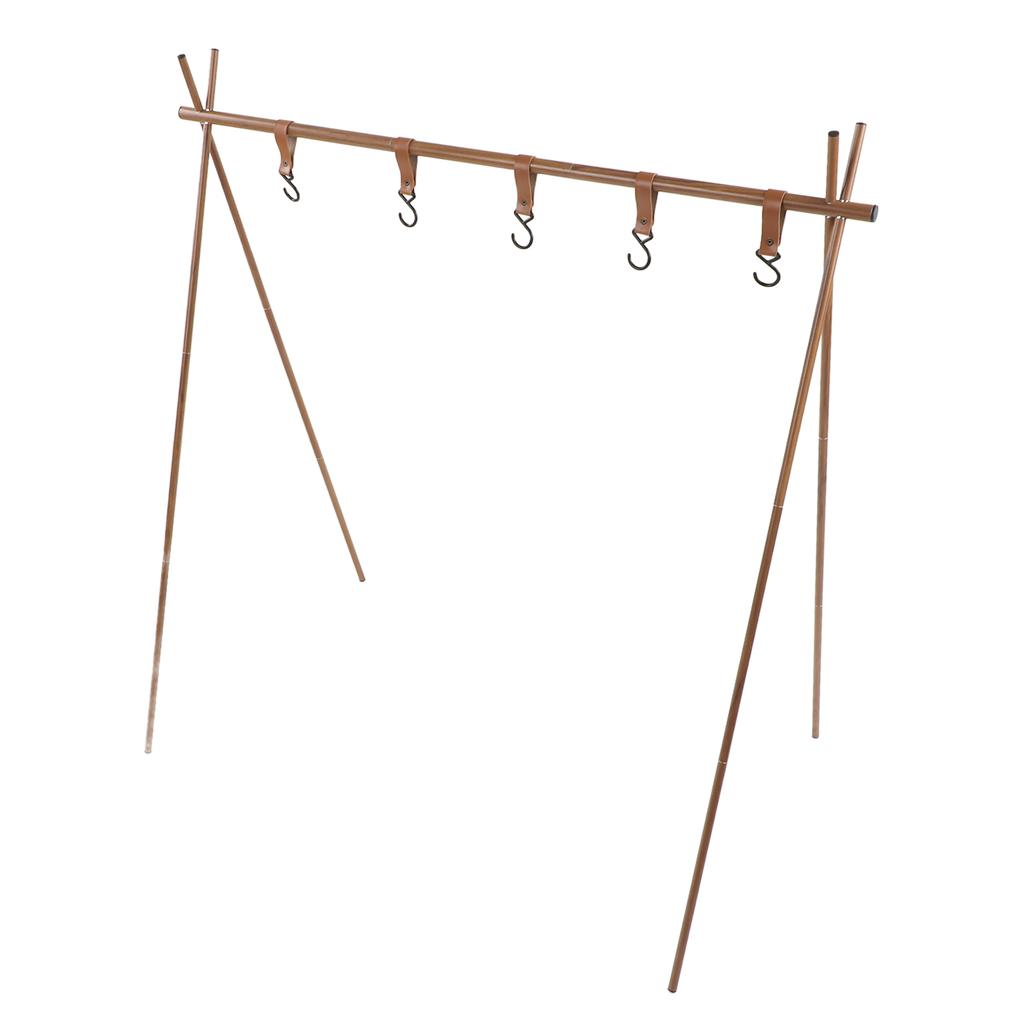 Lightweight Camping Hanging Rack Hook Design Aluminum Alloy Outdoor Camping Hanging Rack for BBQ