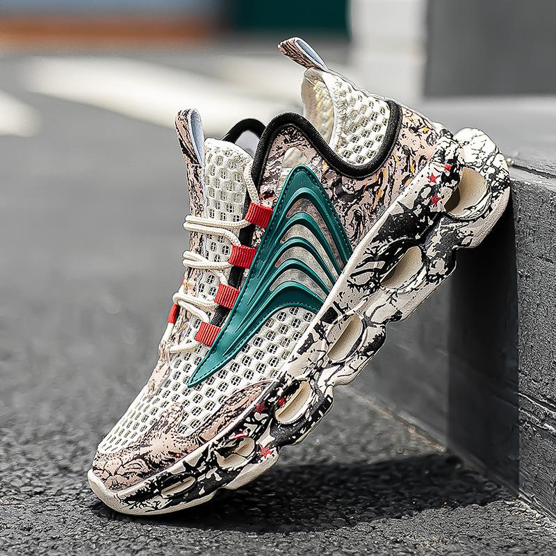 Spring men's breathable sneakers large size blade versatile running shoes outdoor casual shoes men's shoes