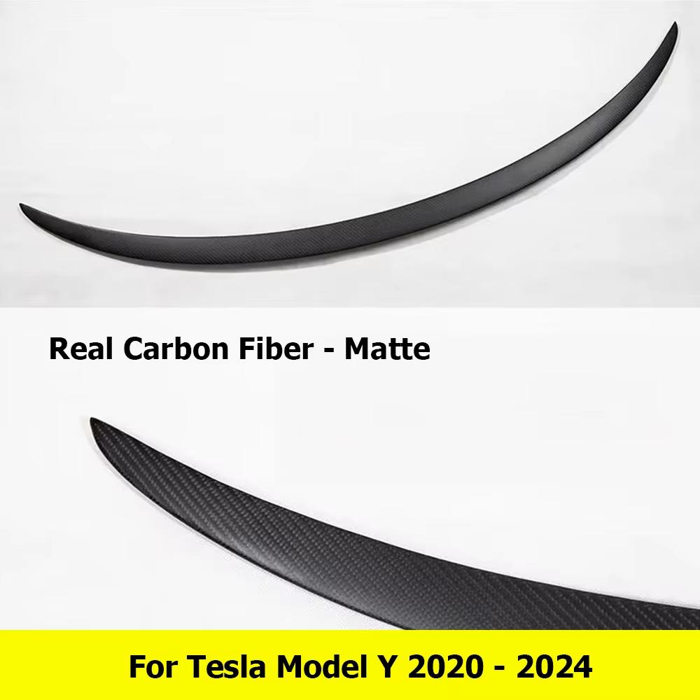 For Tesla Model 3 Highland 2026 Model Y 2024 Real Carbon Fiber Spoiler 2020-2025,Trunk Lid Wing,Car Exterior Styling
