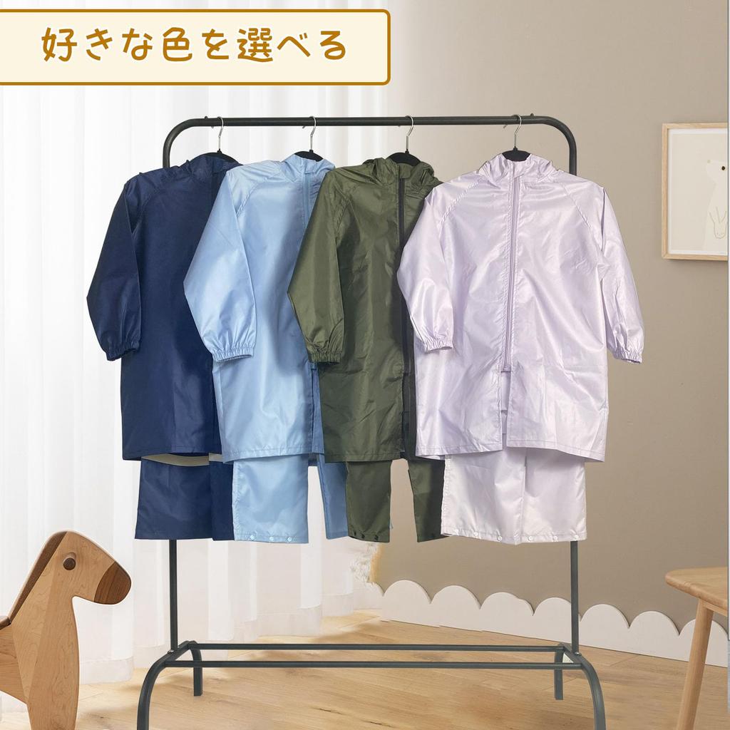 T015 Raincoat Fits School with Storage Perfect for the Rainy Season Smart-Bear Kids' Set, Backpacks, Unisex, Waterproof, Windproof, Lightweight,