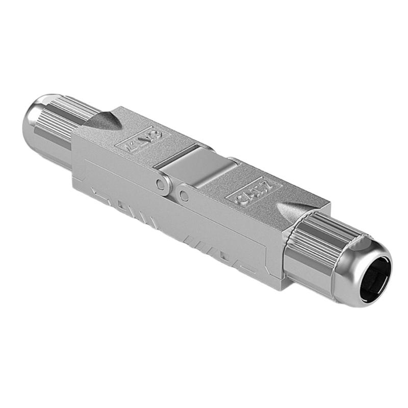 

Безінструментальний RJ45 Конектор-Подовжувач Ethernet Кабелю для Cat7/Cat6A Мережевого Кабелю Розширення для 22-24awg Дроту