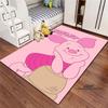 3D printed cartoon (piglet) pattern rugs, suitable for living room, bedroom, children's room, sofas, doormats, non-slip floor