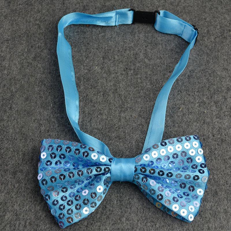 Sequins Bowtie Stage Performance Bow Tie For Men Woman Fashion Butterfly Shining Sequin Necktie Boys Girls Christmas Party Gifts