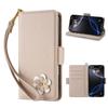 Carina custodia a portafoglio in pelle con coniglio e fiore 3D, supporto per telefono, per iPhone 17 Air 16 15 PM 14 13 12 11 Pro Max XR XS SE 16e 6 7 8 Plus, slot per schede, cover a libro