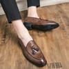 Fashion Loafers Men Casual Shoes Men Leather Shoes Fashion Club Comfort  Luxury Trendy Summer Gents Shoes Leisure Walk Zapatillas Male