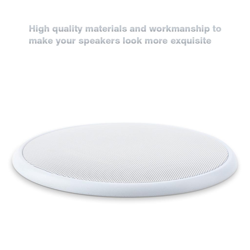 2PCS 6.5 8 Inch Speaker Grille Car Audio Speaker Cover Decorative Circle Metal Mesh