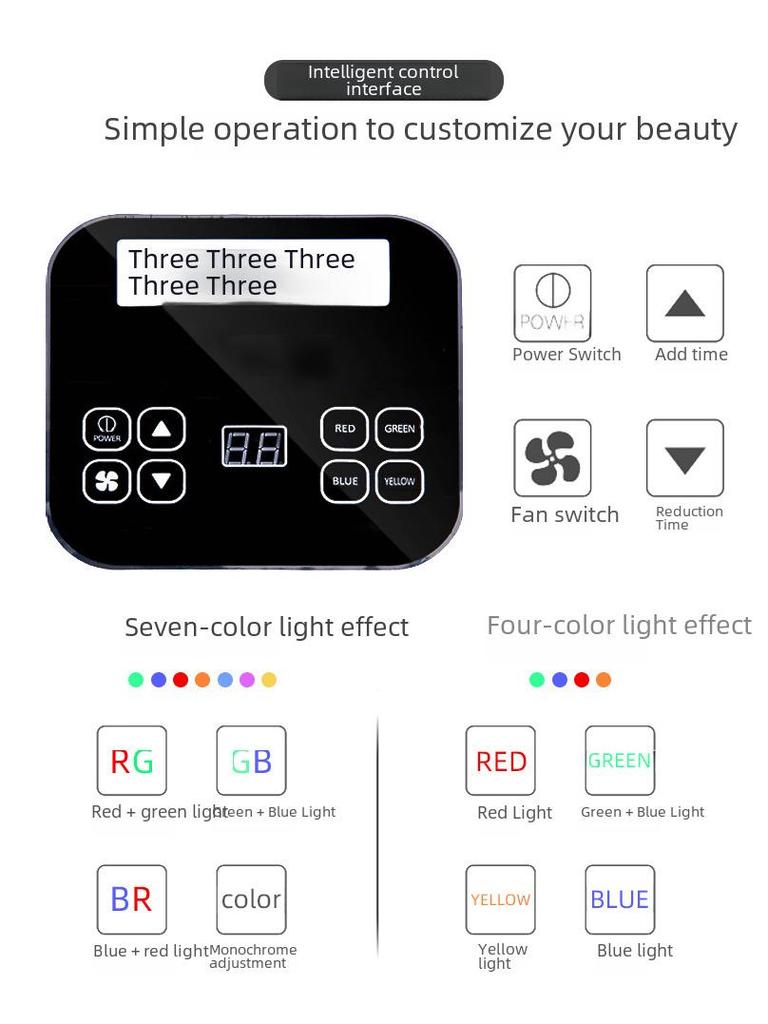 Photon Hautverjüngungsmaske: Rot/Blau-Lichttherapie für Schönheitsstudios