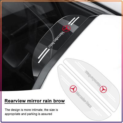 AAUG1 New Car Side Rearview Mirror Guard Cover Rain Eyebrow Covers Caps For Mercedes Benz A300 A200 CLK CLA A180 E220 A300 S300 S350