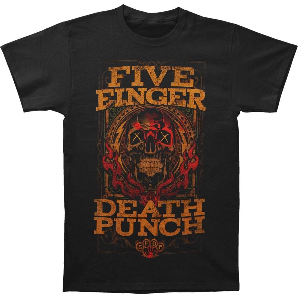 Five Finger Death Punch Wanted Slim Fit T-shirt XX-Large Black Unisex T-Shirt XXXXL