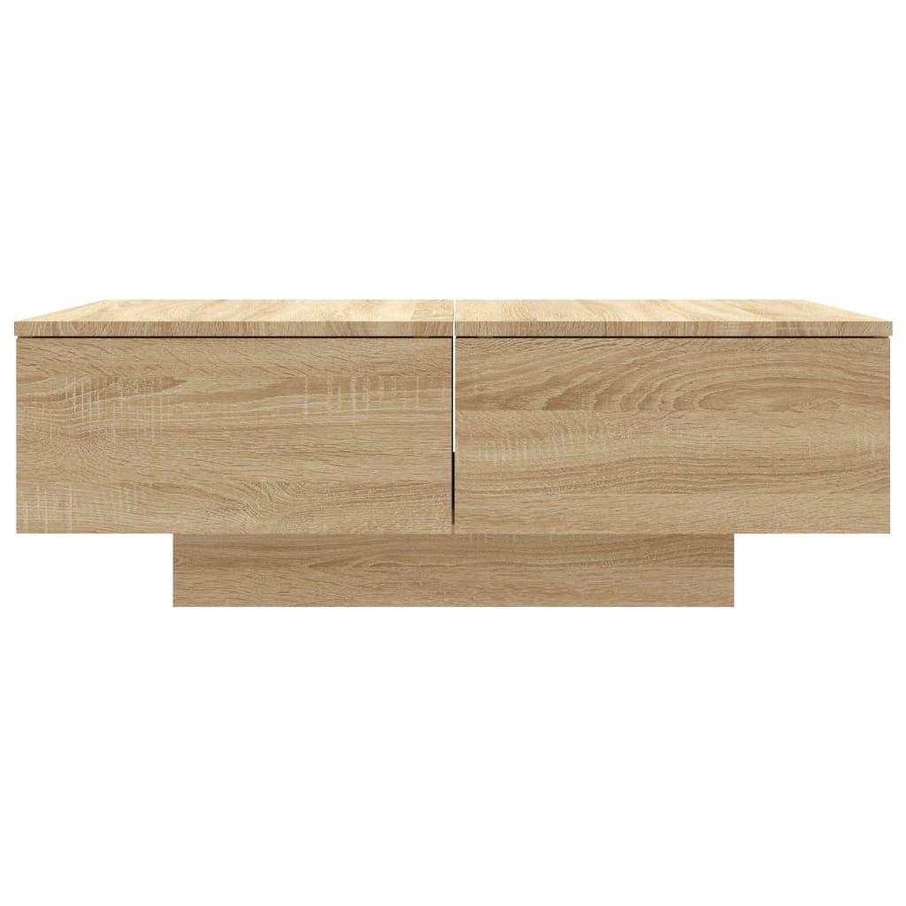  Stolik kawowy, dąb sonoma 90x60x31 cm, materiał drewnopochodny