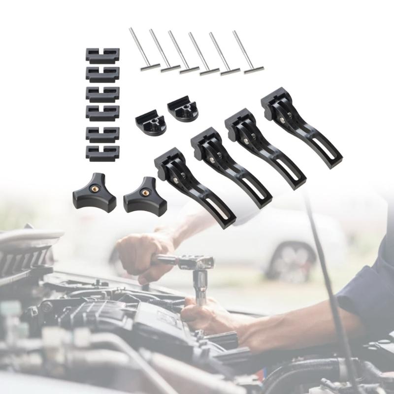 Universal Replacement Part for Hard Tri-fold Tonneau Cover Include T-Bolt, Rear Clamp, Front Clamp Pickup Accessories