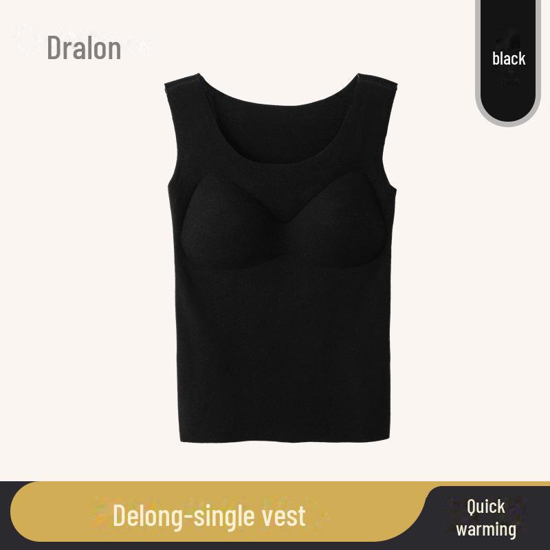 

Женский бесшовный теплый жилет с бархатной подкладкой на осень/зиму 2025 г. L