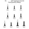 Pack of 1000 Assorted Screw Set M1-M1.7 Small Screws Set 1000pcs Self Tapping Screws Repair Screw Assortment for Repairs