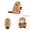 Beaver Plush Toy With Pp Cotton Filling For Kids And Collectors