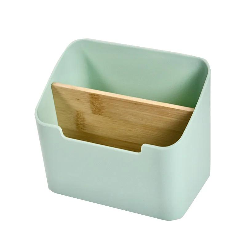 Fernbedienungshalter, 4 Steckplätze, Desktop-Aufbewahrungsbox, TV-Fernbedienung, Telefon, Trapezkorb, Schreibwaren-Organizer, Fall, Home Hotel