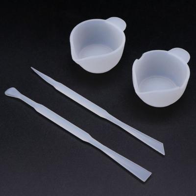 4Pcs Silicone Epoxy Resin Mixing Cups Stirrers DIY Jewelry Making Tools Kits