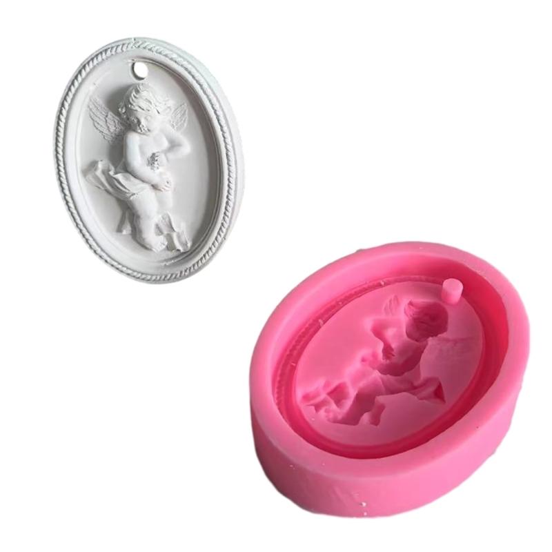 Car Pendant Molds Angel Listing Moulds Resin Craft Mold Clay Tablet Molds Angel Shape Silicone Material for DIY Making