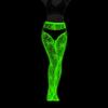 Women's in the Dark Tights Neon Striped Sheer for Party Wear
