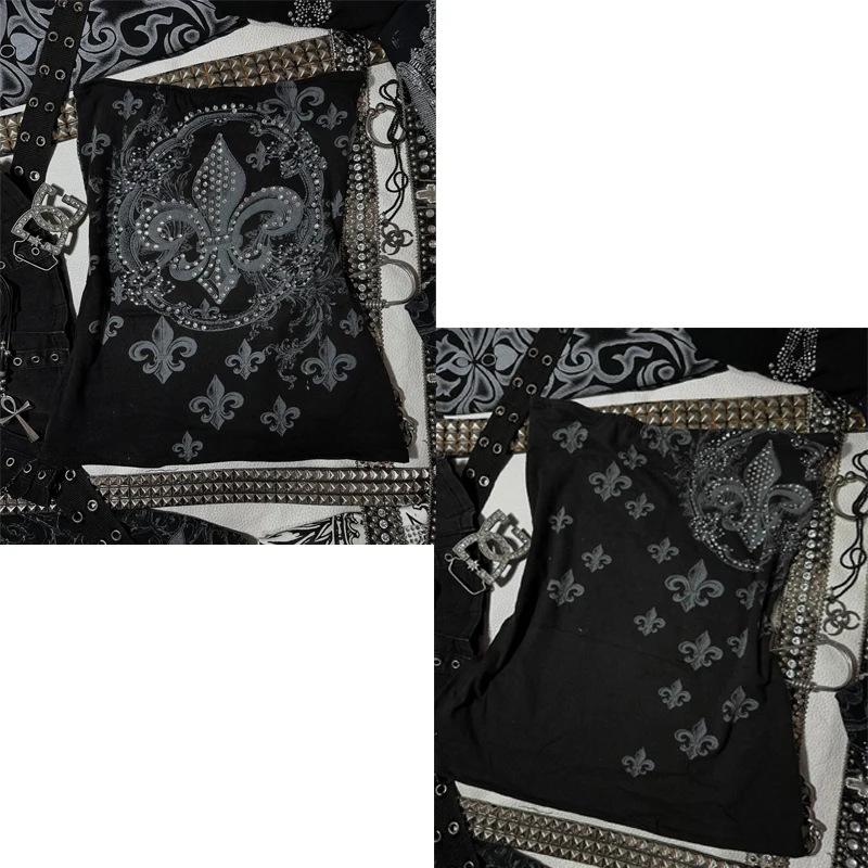 Summer street Y2K trendy cool personalized printed vest women's clothing