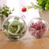 10Pcs Clear Plastic Balls Fillable DIY Crafts Christmas Decorations Transparent Ornaments Birthday Party Supplies