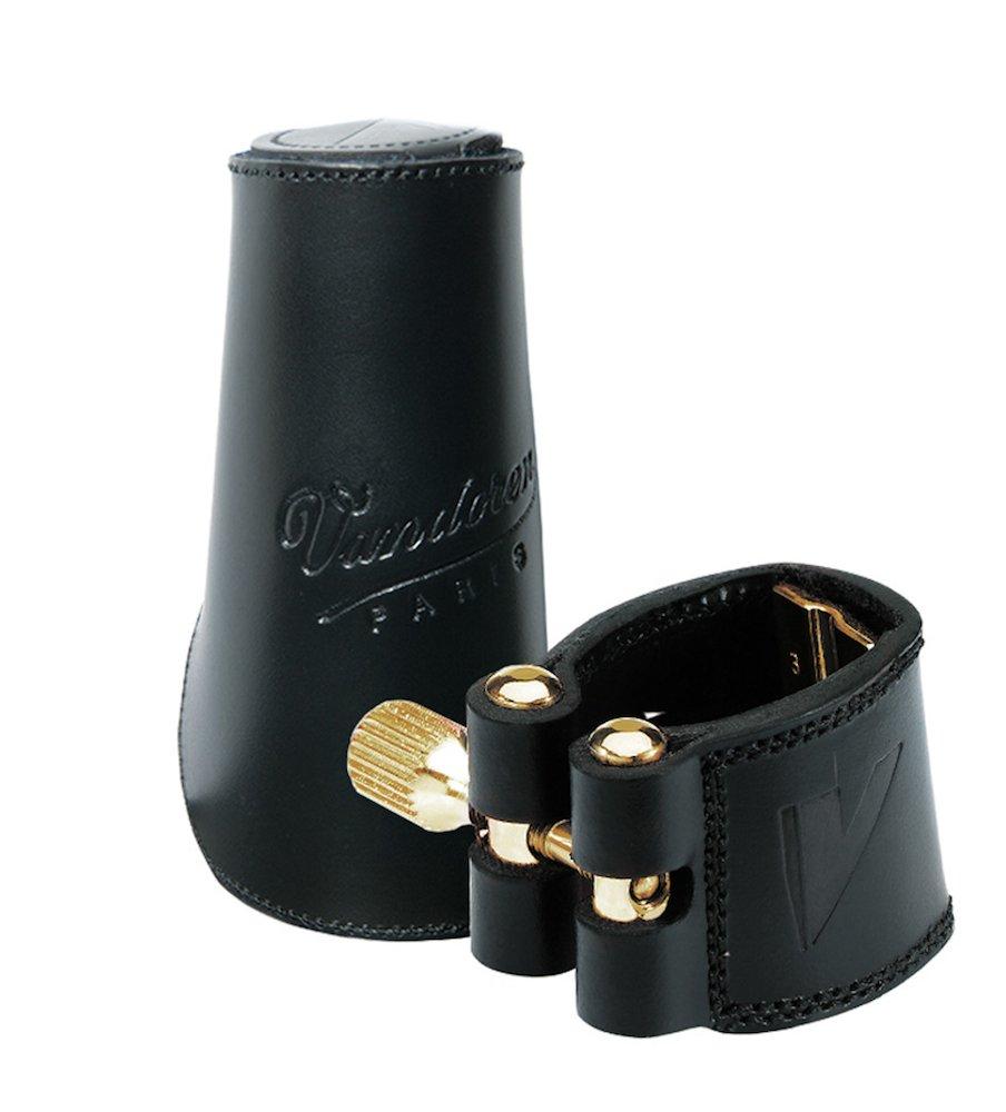 Vandoren Tenor Saxophone with Leather Cap Ligature, Leather, (LC28L)