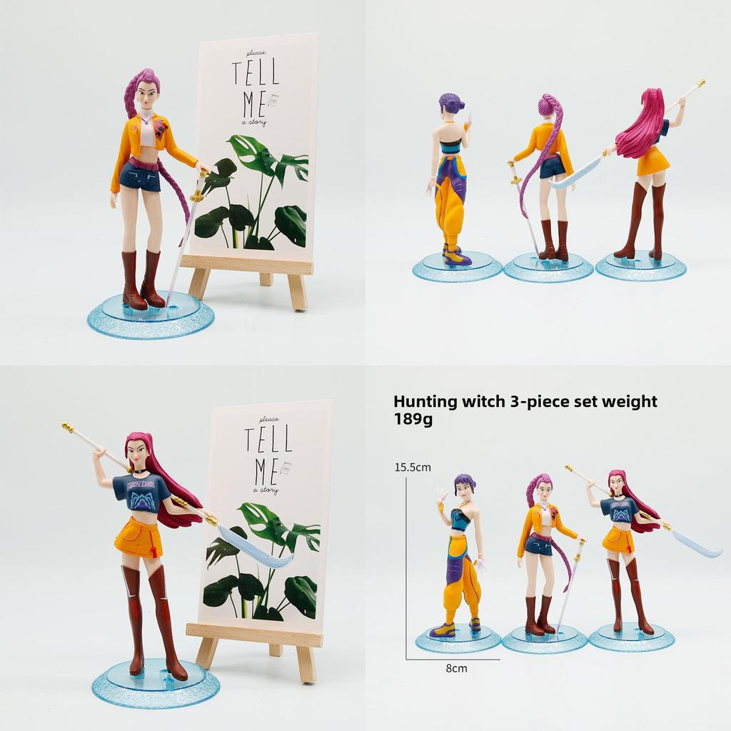 Kpop Demon Hunter Collectible Pvc Figures With Authentic Design For Display And Gifting