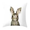Animal Zebra Giraffe Rabbit Pillow Case Cushion Cover Sofa Bed Car Office Decor