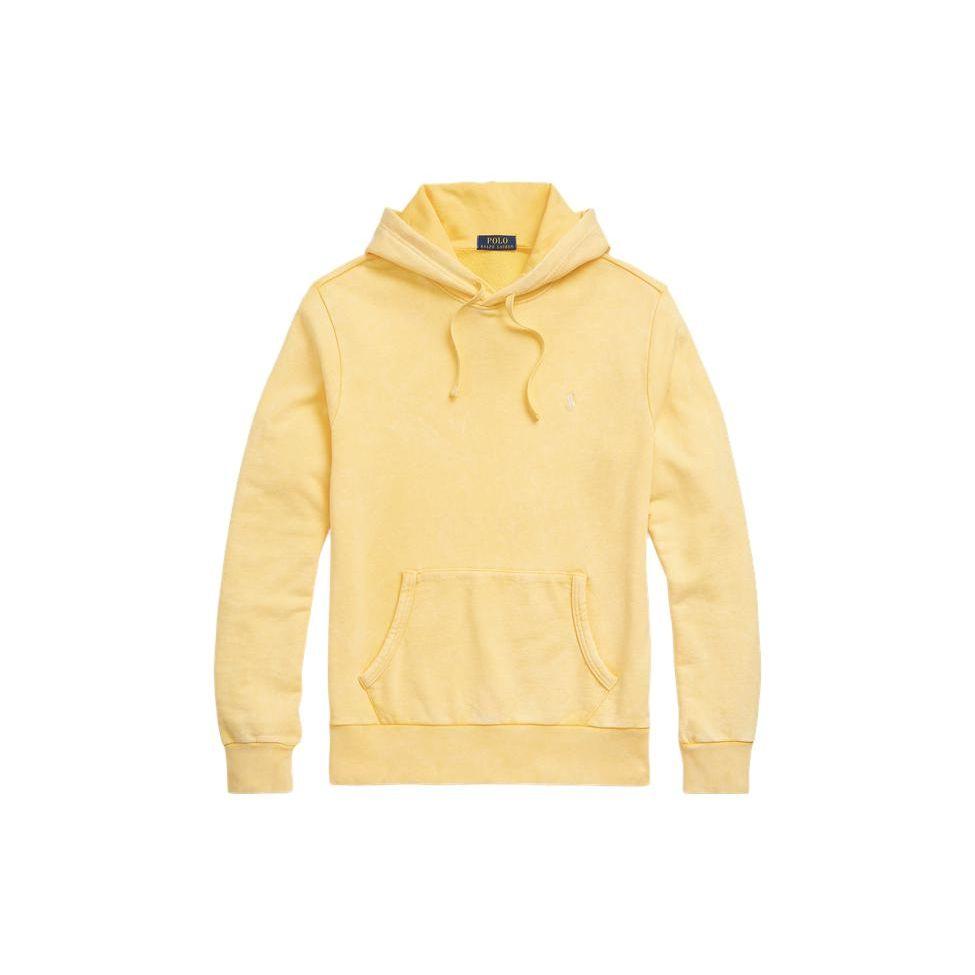 Polo Ralph Lauren Solid Color Hooded Long Sleeve Casual Sweatshirt Men Sweatshirt Yellow MNPOKNI16823222-700