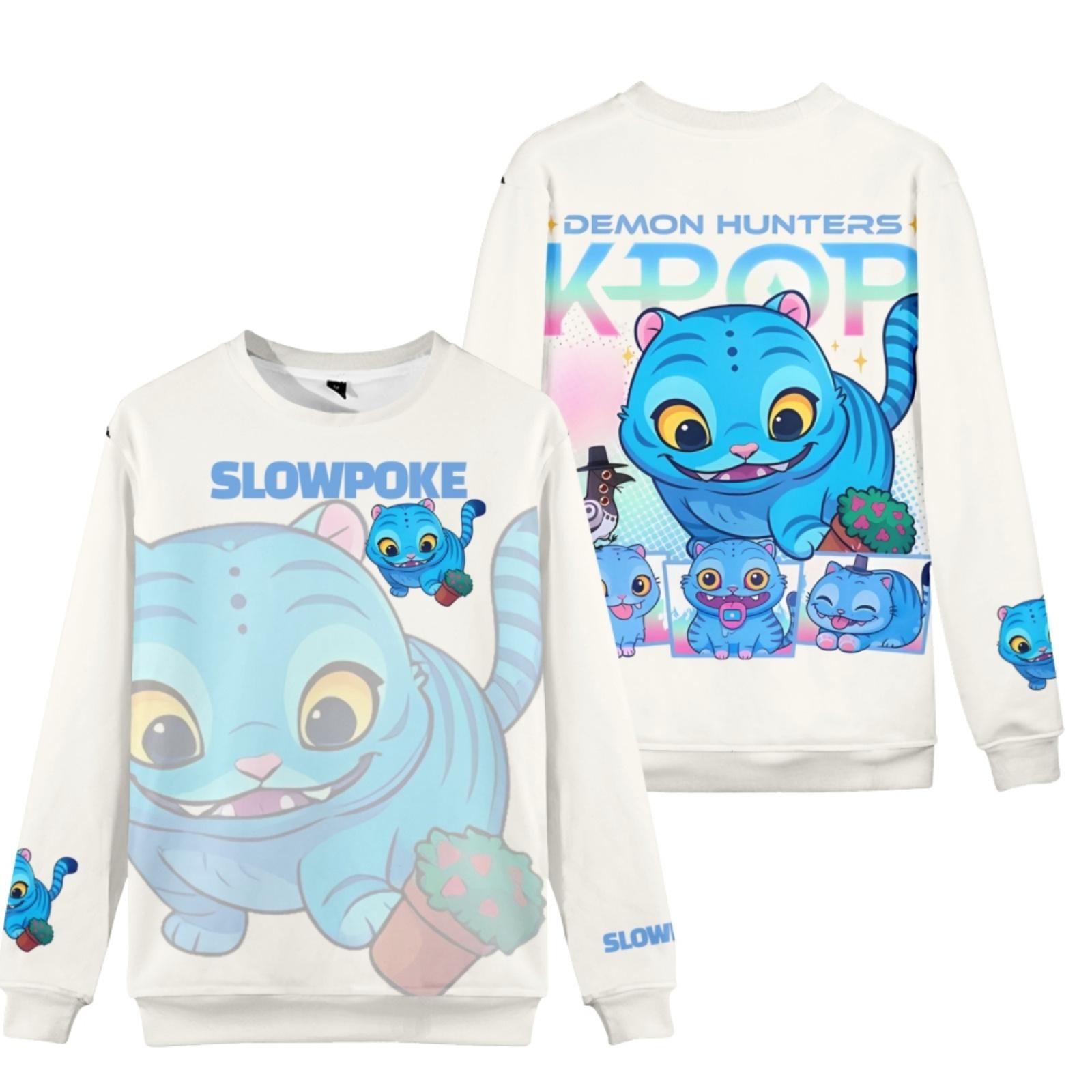 

Модный и повседневный свитшот с длинными рукавами и круглым вырезом с принтом S белый