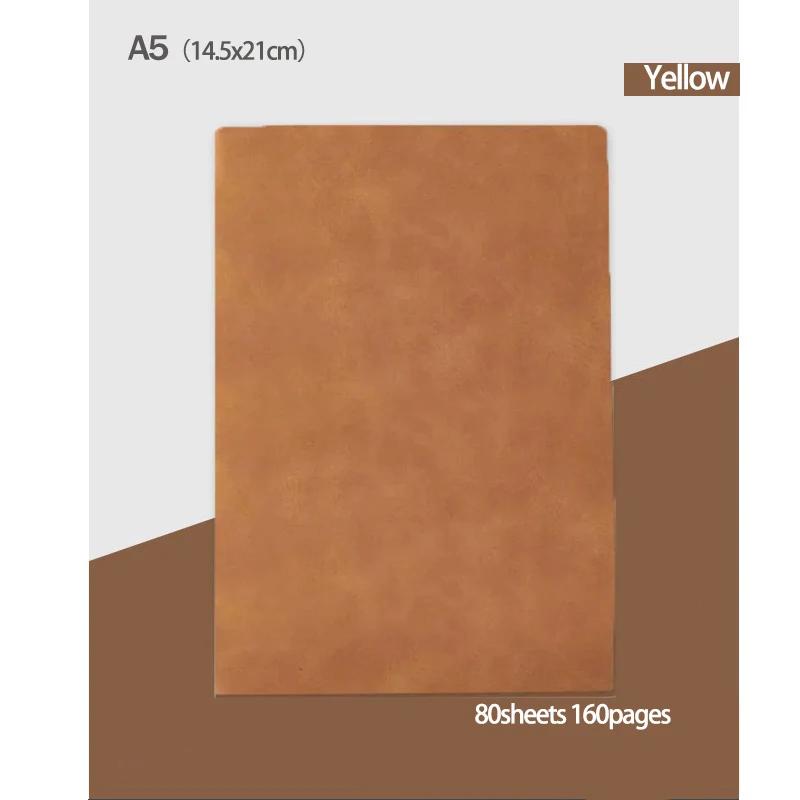 10 Colors A5 Notebook - Soft Suede Leather Lined Journal with 160 or 240 Pages, Elegant Notepad for Work,Study, Gift for Writers