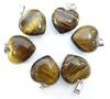 20MM Heart-Shaped Natural Crystal Stone Pendant Necklace DIY Accessory