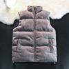 Unisex Stand Collar Sleeveless Vest Casual Jacket For Young People