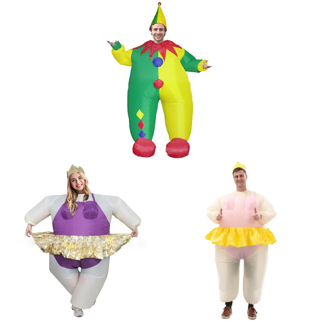Fun Inflatable Costumes For Adults In Various Colors Perfect For Halloween Events