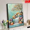 DIY Frameless Pearl Painting Kit Colorful Tree and Waterfall Landscape 3D Shiny Bead Art Canvas Relaxing Craft for Home Wall Decor Birthday Gift