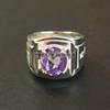 Alexandrite Oval Cut  Gemstone With 925 Sterling Silver Ring For Men's #A611 JL375656818895