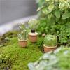 5Pcs Lifelike Mini Artificial Fleshy Cactus Plant Real Touch Palm Bonsai Landscape Table Decoration