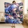 J-Pop Singer Hoshimachi Suisei Blanket Soft and Skin Friendly For Couch Bed Napping Bedspread All Seasons Comforter