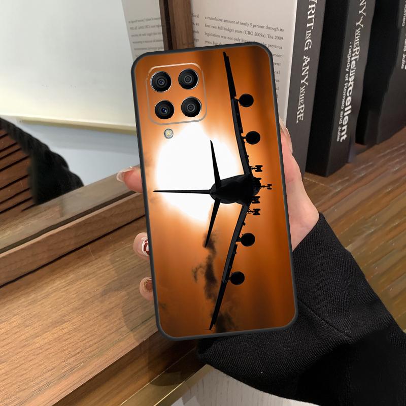 Airplane Plane Aircraft Case For Samsung Galaxy M56 M16 M36 M33 M53 M13 M12 M32 M52 M20 M15 M55 M31 M14 M35 M34 M54