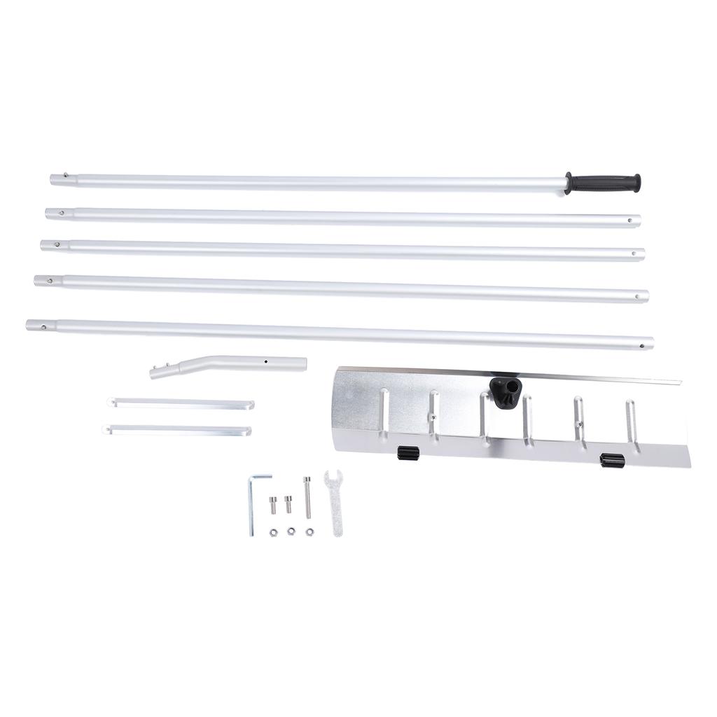 Telescoping Snow Roof Rake with Wheels Adjustable 20ft Extendable Handle Detachable Aluminium