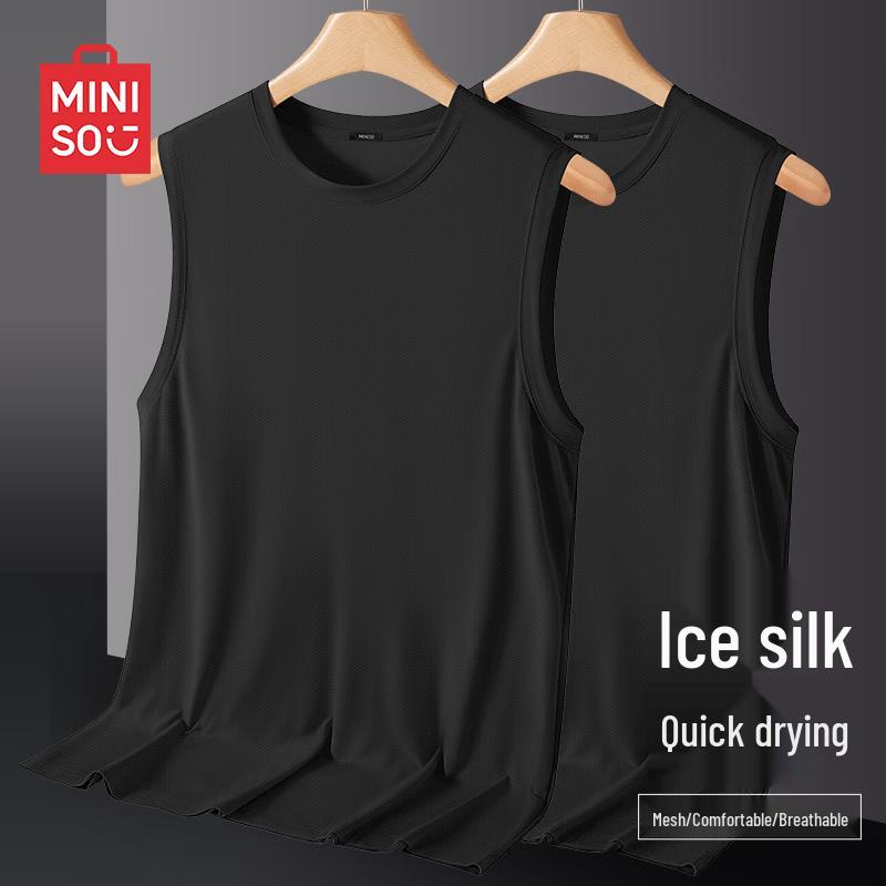 MINISO Men s Quick-Dry Ice Silk Sports Vest M