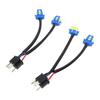 2pcs Headlight Bulb Conversion Wire 9003 H4 TO 9005 9006 Two Harness Headlight Bulb Conversion