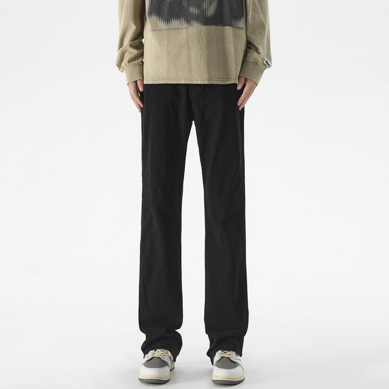 

Мужская одежда, Высокоэластичные микро-стрейч брюки, Мужские универсальные повседневные джинсы 2XL чёрный