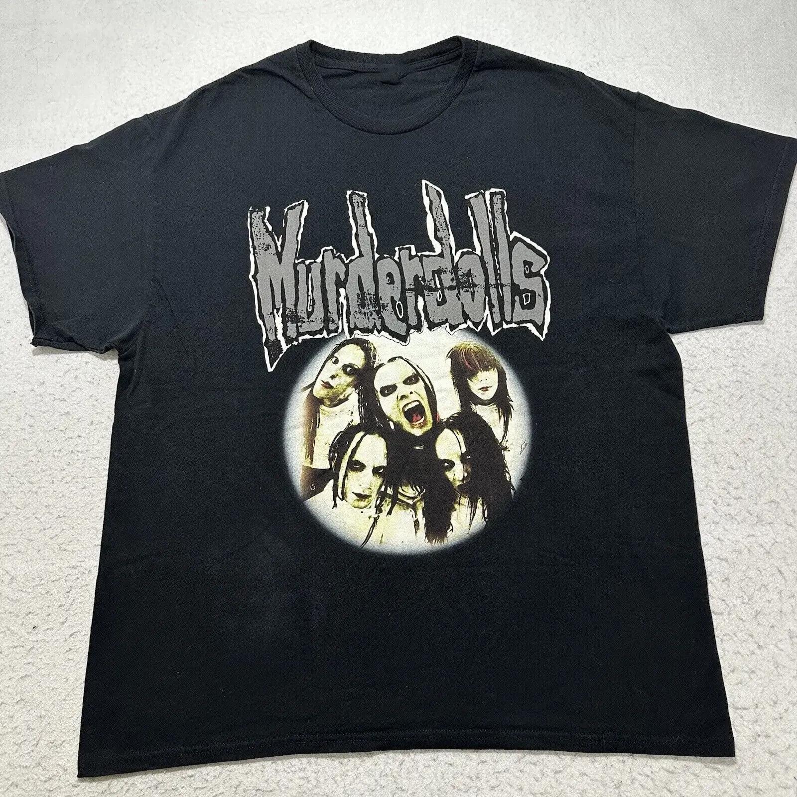 Men s and Women s T-shirts Murderdolls Band Rock Metal Band Cotton Black All Size XXL