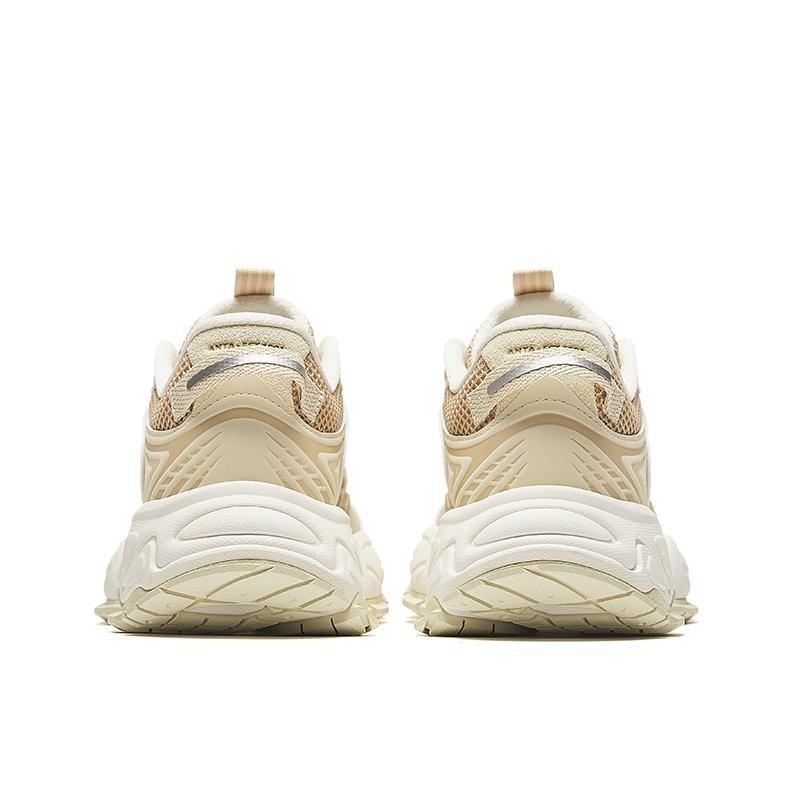 Anta Star Moon 2 Retro Versatile Non-Slip Wear-Resistant Low-Top Dad Shoes Women Sneaker Beige 922438811-3