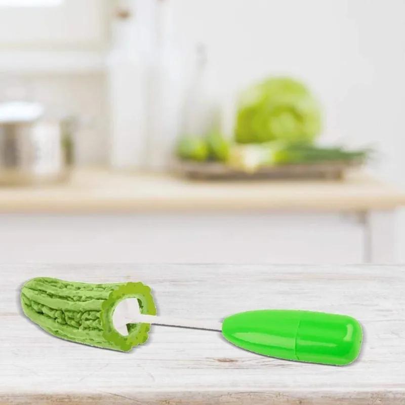 1/2/4/8Pcs Veggie Corkscrew Carver Set Replaceable Vegetable Spiral Cutter Head Digging Tool Coiled Vegetable Hole Digger Tool