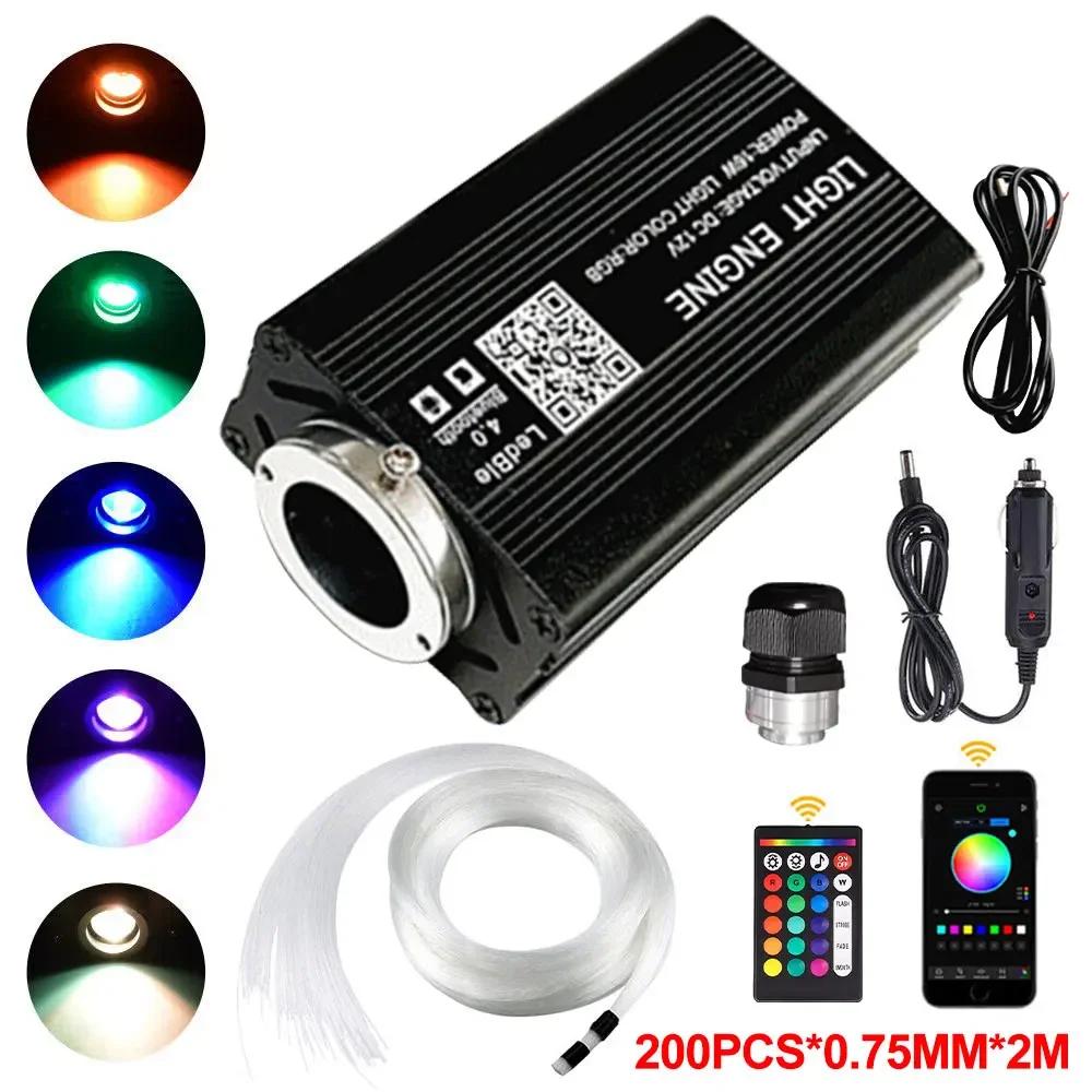 Fiber Optic Star Ceiling Kit APP Music Remote Control 12V Car Roof stars Fiber Optic Starry Sky Ceiling Atmosphere Decorative
