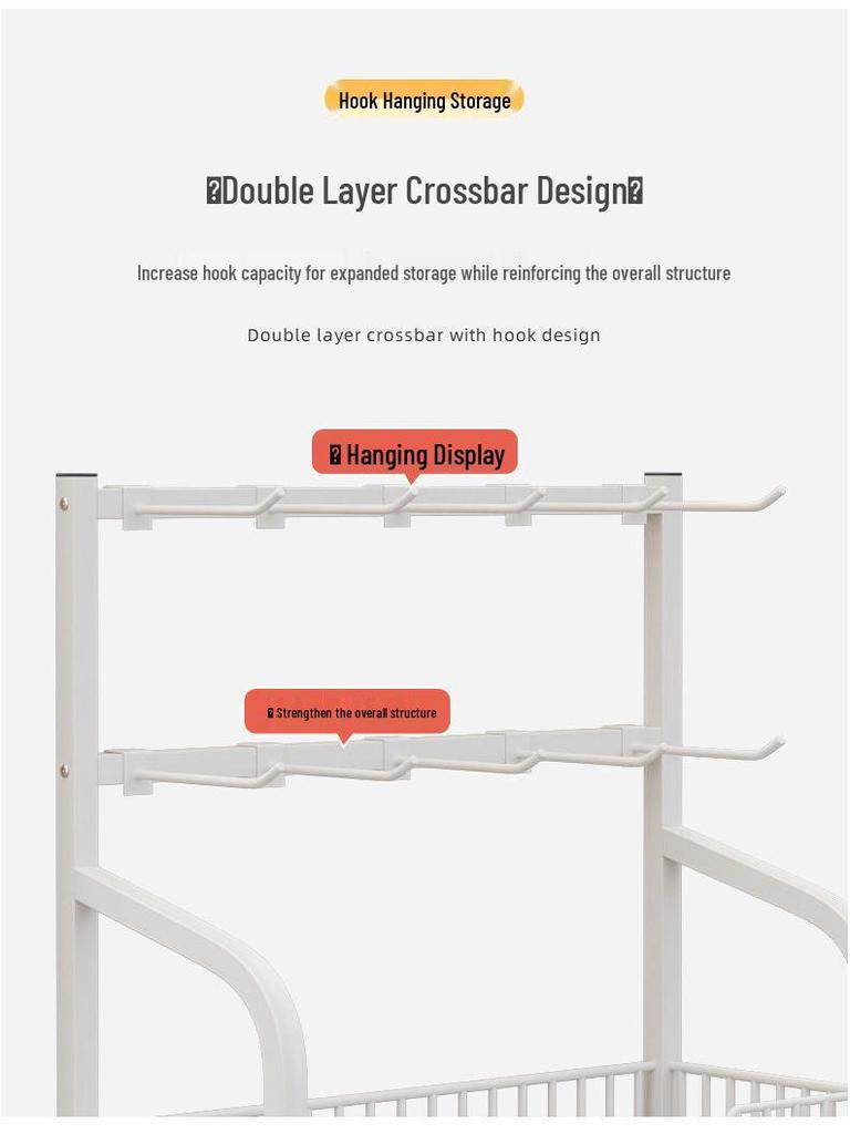 Multi-layer Snack & Drink Display Stand for Checkout Counters and Toy Shelves