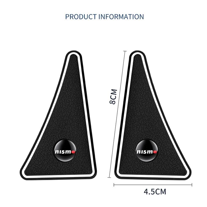 2Pcs New Silicone Car Door Corner Anti-collision Cover Stickers For Nismo Nissan Tiida Teana Skyline Juke X-trail Almera Qashqai